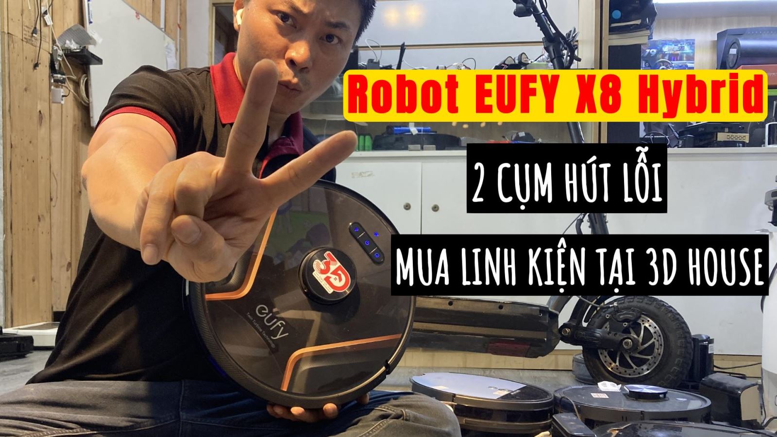 Robot Eufy X8 Hybrid Không Hút